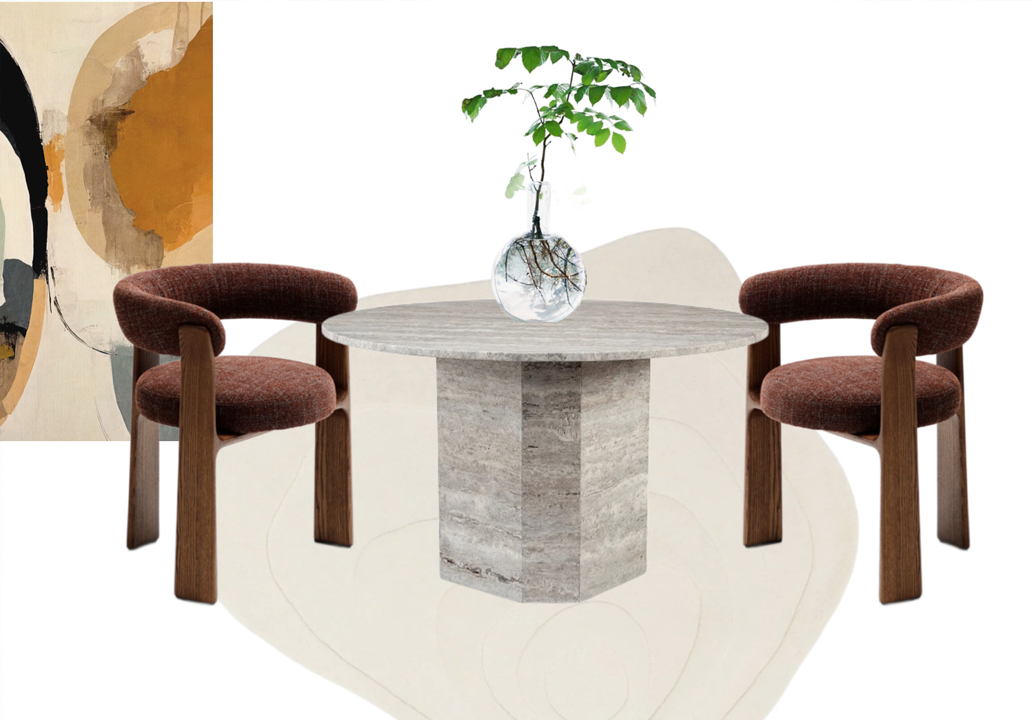 Interior design example of furnitures